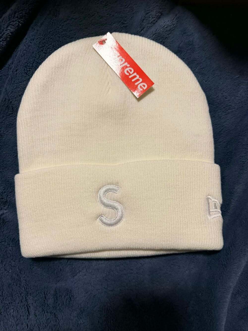 Supreme x New Era S Logo Beanie Natural